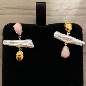 Pamela Love Biwa Pearl Drop Earrings
